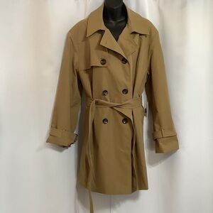 London Fog Classic Tan Trench Coat Women’s Size 2XL